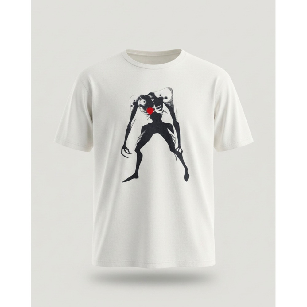 Vintage Evangelion Neon Genesis Sachiel Anime Official Tee White Large